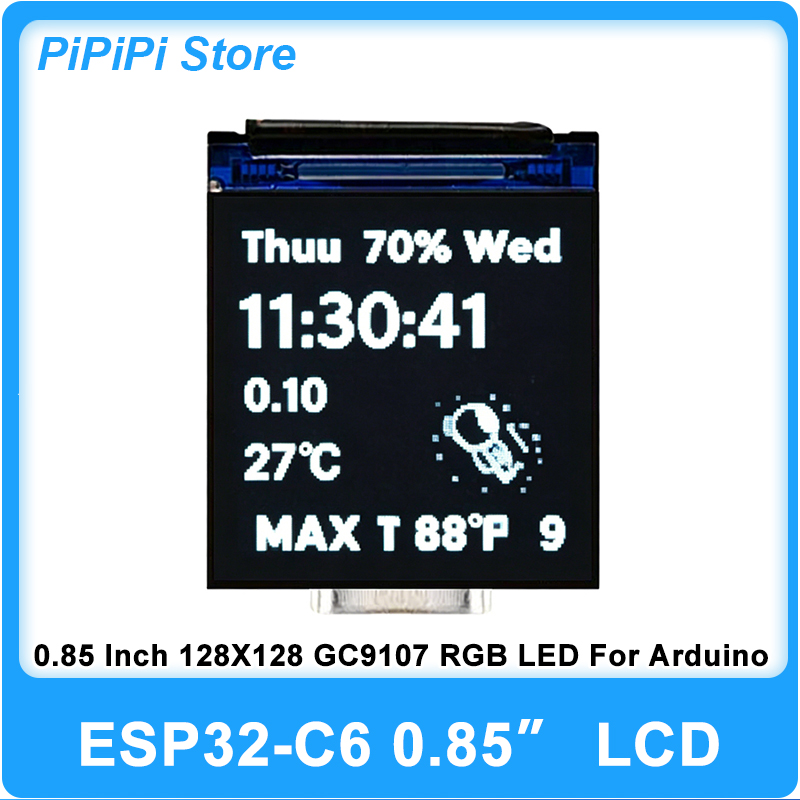 Esp32 C6 - ESP32 C6 0.85 İnç 128X128 IPS