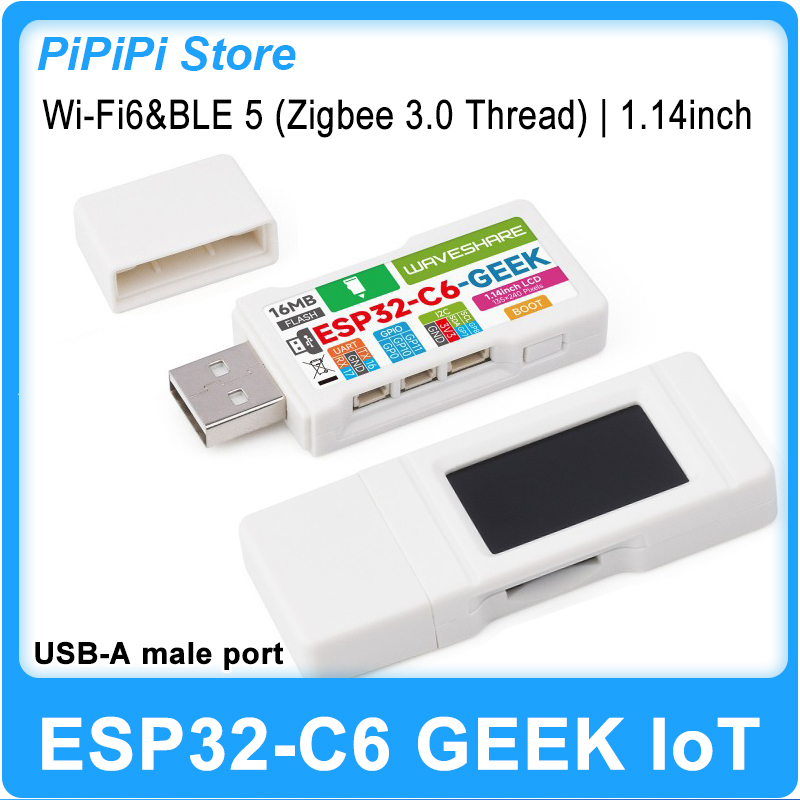 Esp32 C6 - ESP32-C6 GEEK Geliştirme Kartı 1.14 İnç