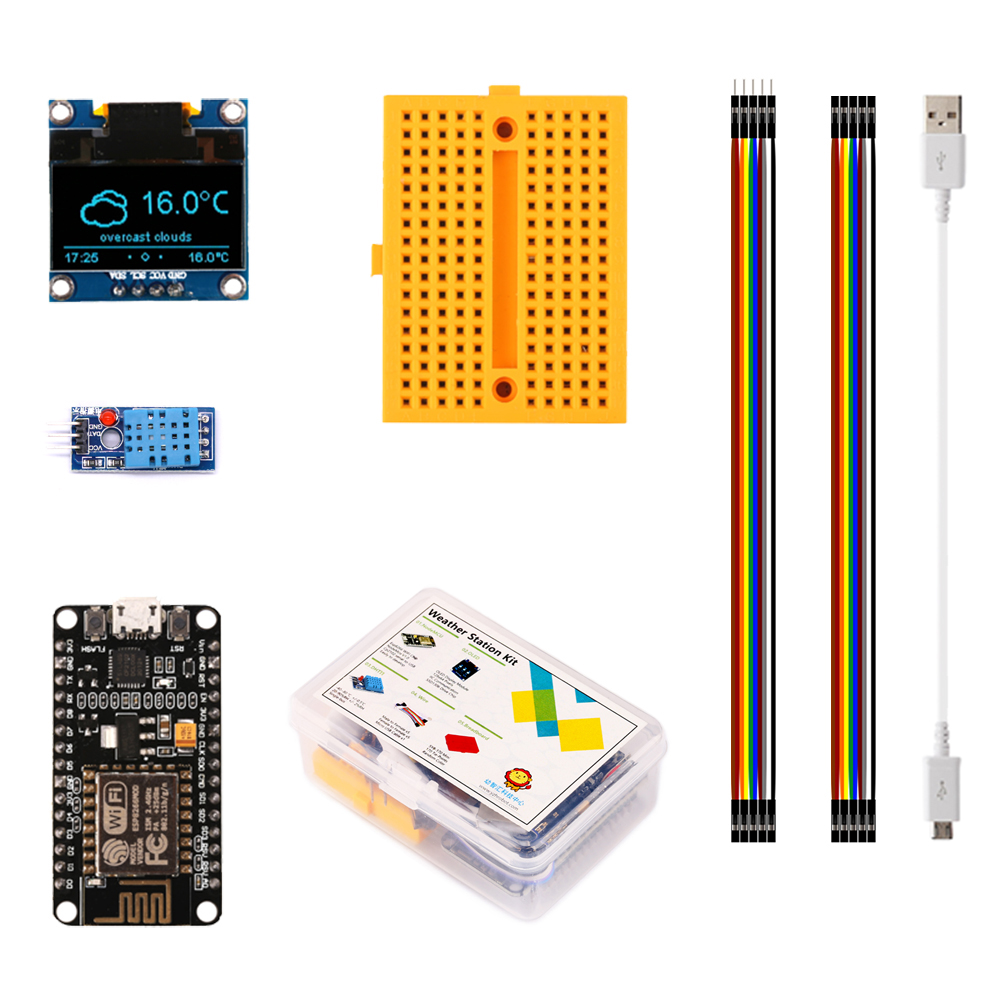 Esp8266 Nodemcu - ESP8266 hava istasyonu DIY kiti ile