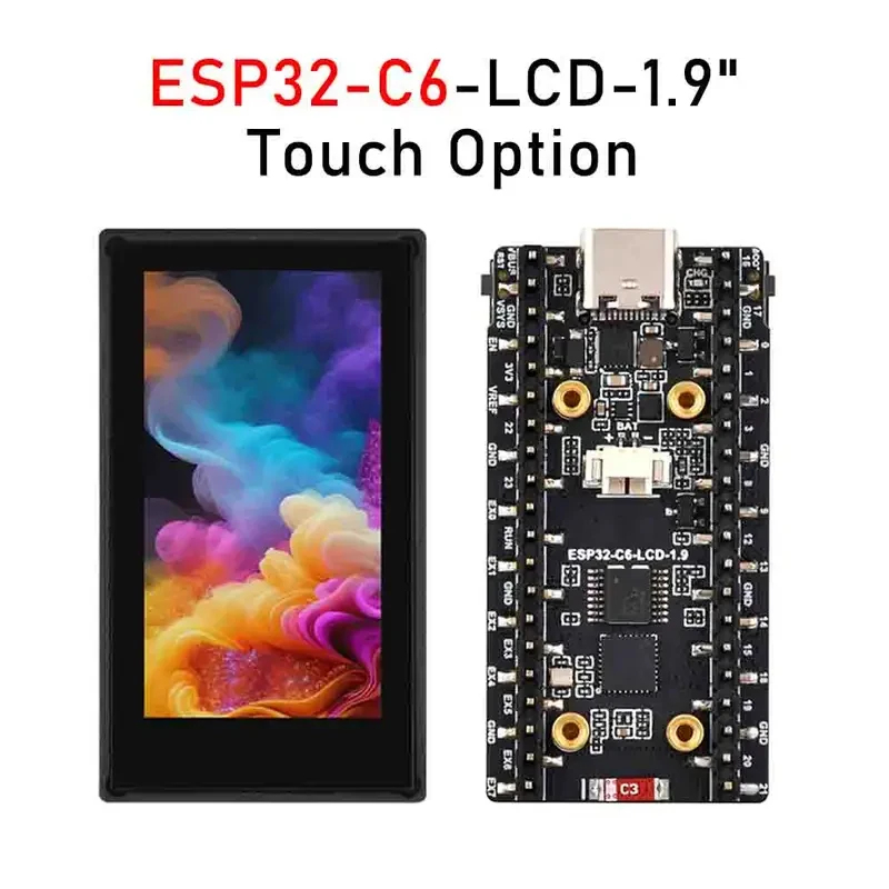 Esp32 C6 - ESP32-C6 1,9 İnç LCD Ekran Geliştirme