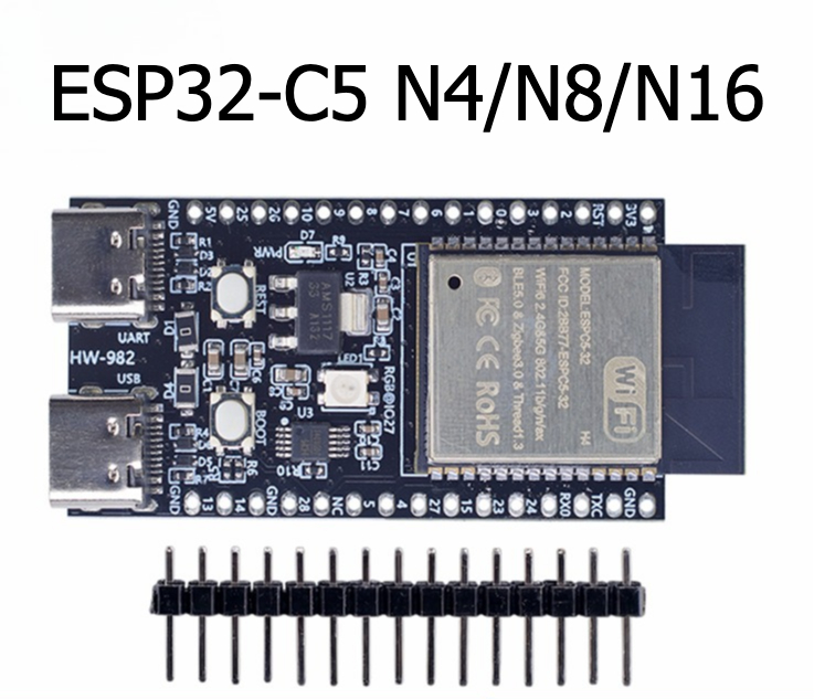 Esp32 Uart Module - Esp32-c5-devkitc-1 N4/N8/N6 Çekirdek Kart Geliştirme Kartı