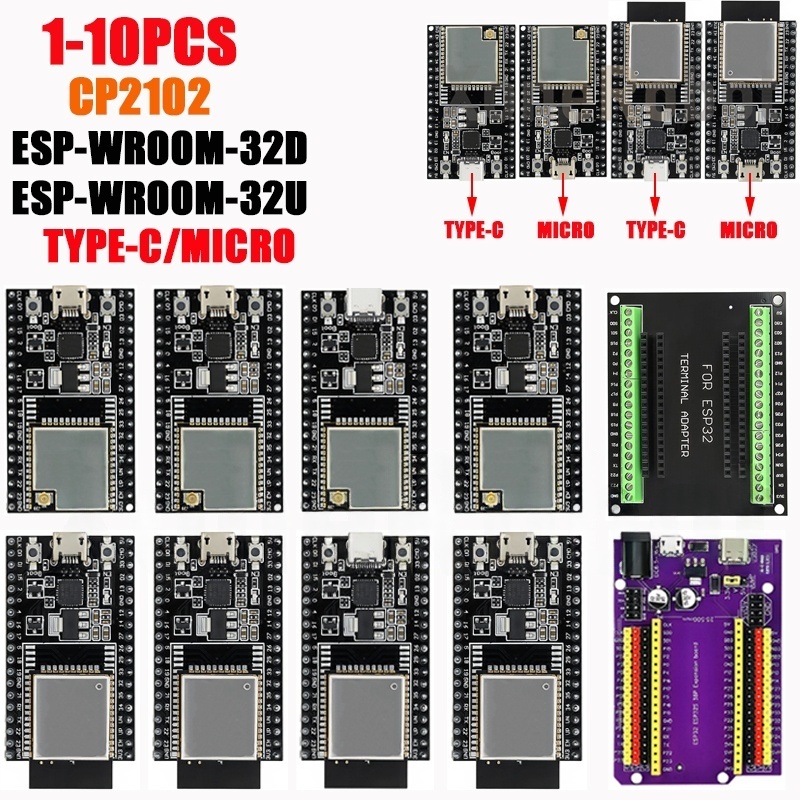 Esp32 Devkit - 1-10 adet ESP32-DevKitC çekirdek kurulu TİP-C/MİKRO