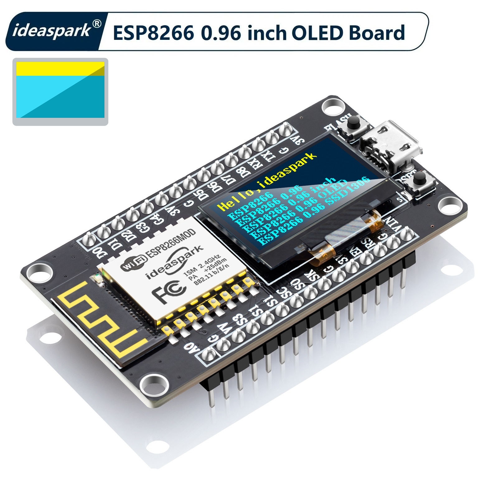 Esp8266 Nodemcu - NodeMCU ESP8266 Geliştirme Kartı, 0.96'' OLED