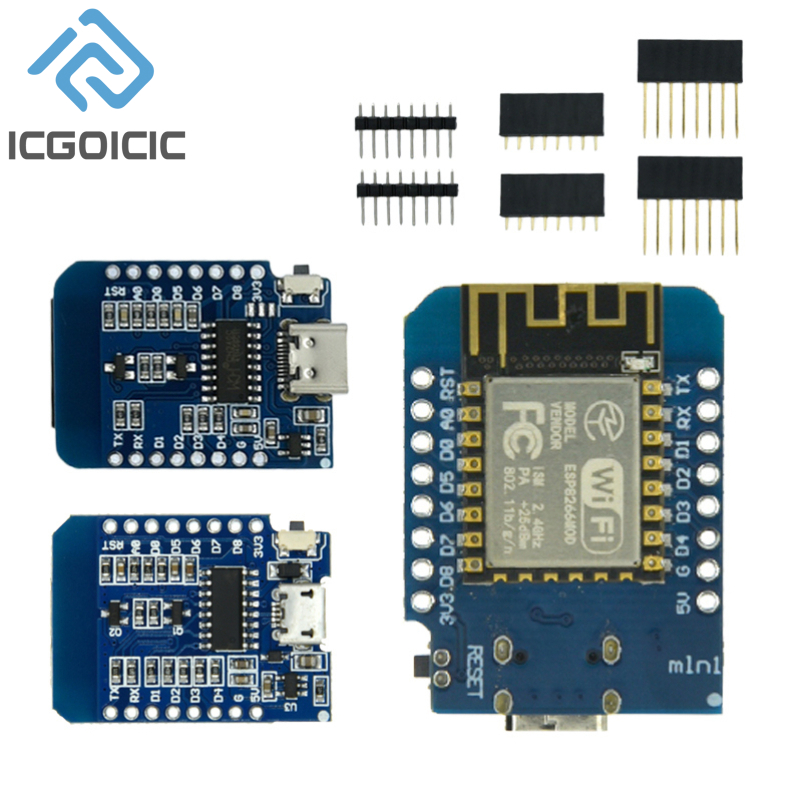 Esp8266 Nodemcu - D1 mini-mini NodeMcu 4M bayt Lua