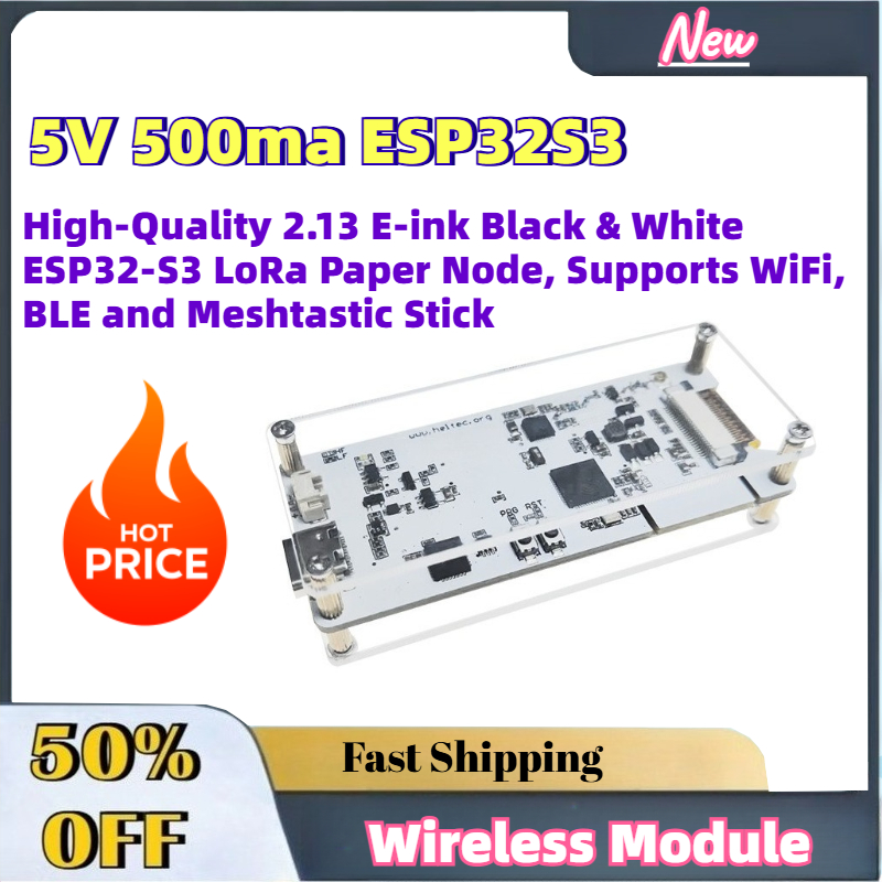 Esp32 S2 - Yüksek Kaliteli 2.13 E-mürekkep Siyah Beyaz