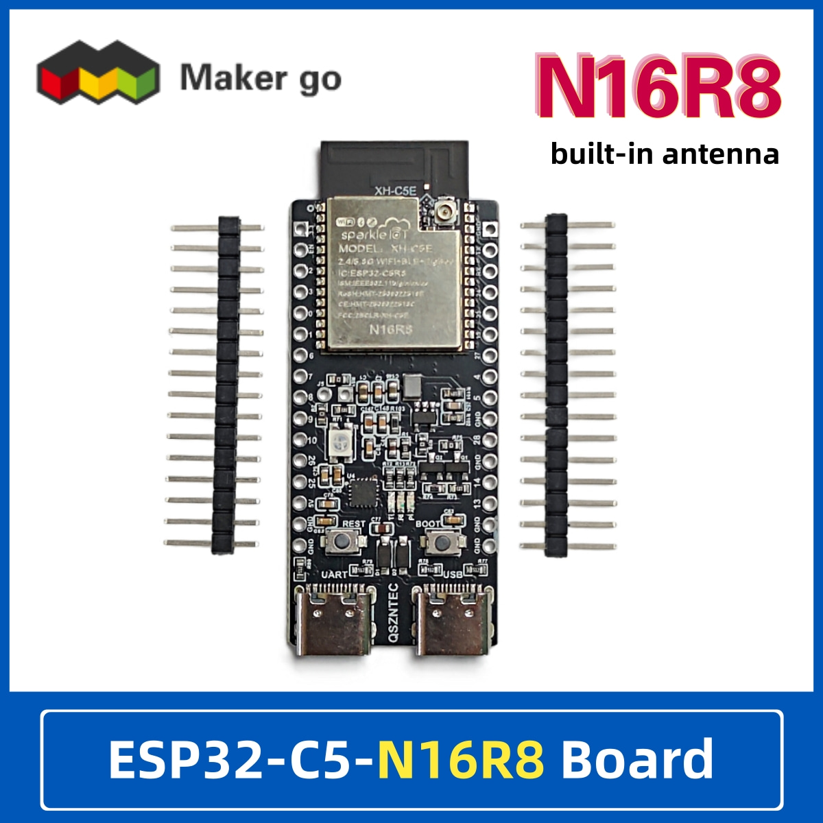 Esp32 Uart Module - ESP32-C5-N16R8 Geliştirme Kartı 2.4 ve 5