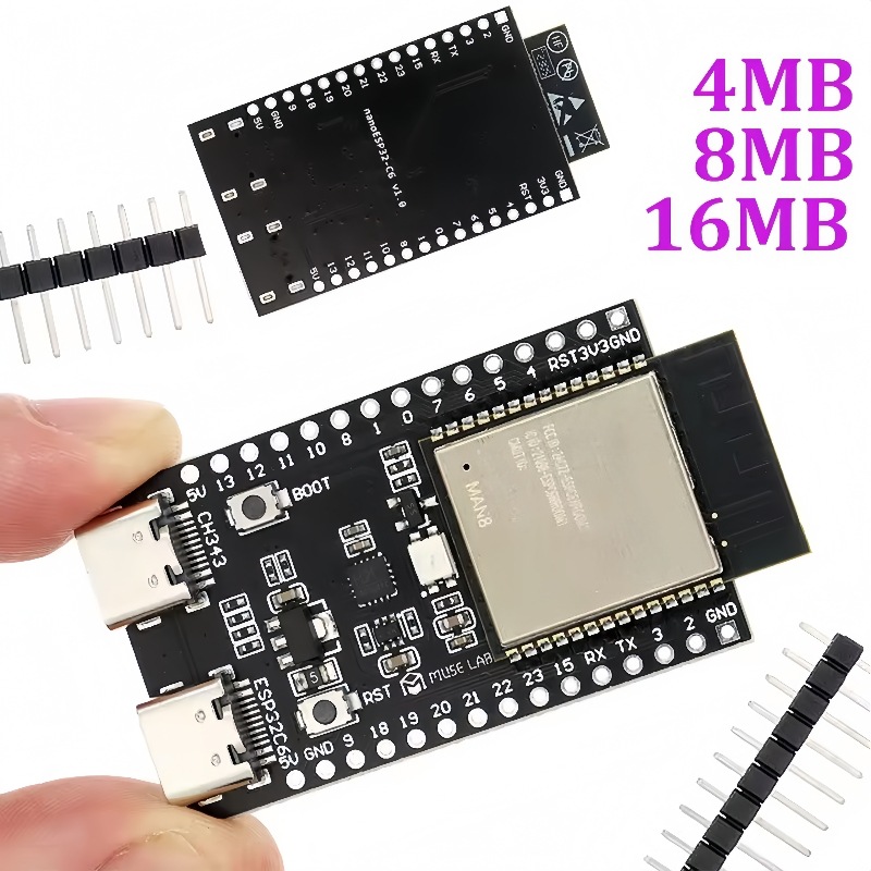 ESP32-C6-N4/N8/N16 Geliştirme  - Esp32 C6 incelemesi ve fiyatı