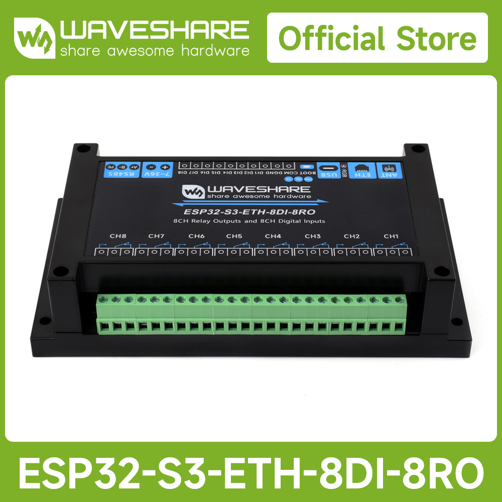 Waveshare Endüstriyel 8 Kanall - Esp32 S3 incelemesi ve fiyatı