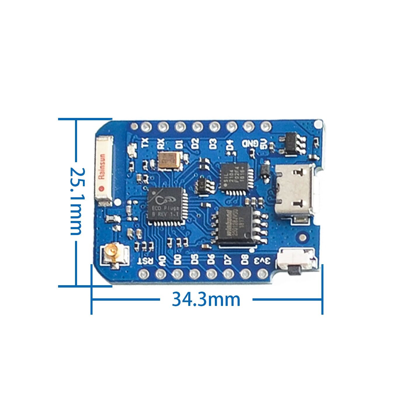 WEMOS D1 Mini Pro 4M 16M bayt  - Esp8266 Nodemcu incelemesi ve fiyatı