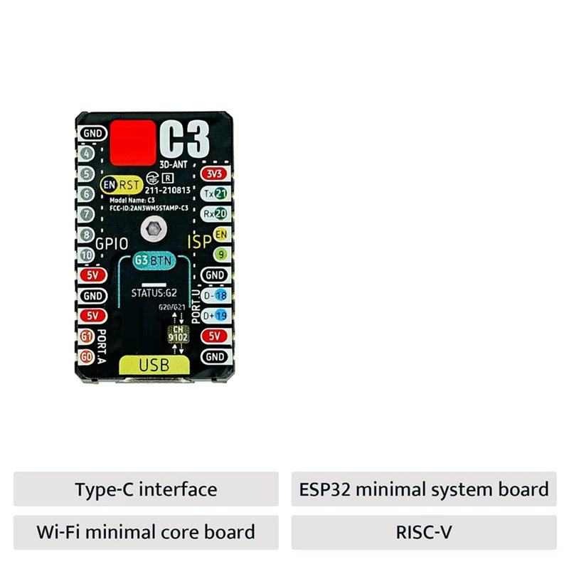 AS95-ESP32-C3 Geliştirme Kartı - Esp32 C3 incelemesi ve fiyatı