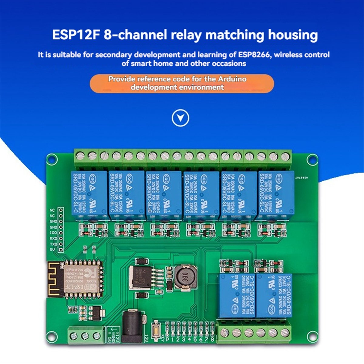 A99X 8-CH Röle Modülü DC12-24/ - Esp8266 incelemesi ve fiyatı