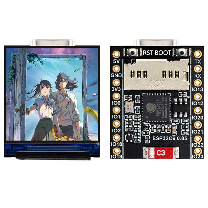 ESP32 C6 0.85 İnç 128X128 IPS  - Esp32 C6 incelemesi ve fiyatı