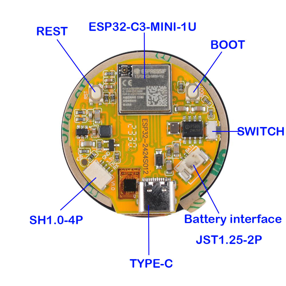 ESP32 ekran 1.28 inç ESP32-C3  - Esp32 C3 incelemesi ve fiyatı