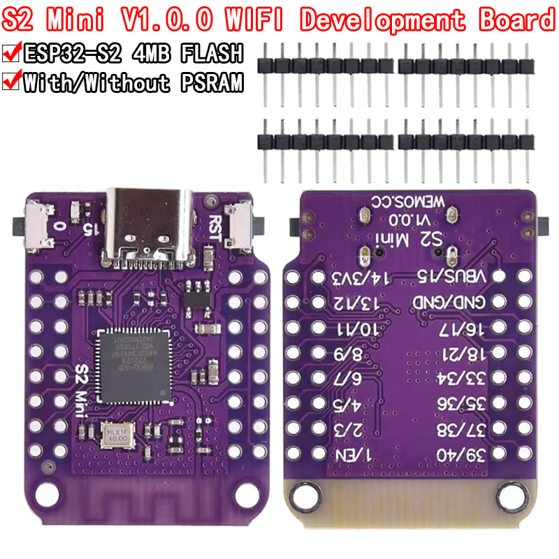 ESP32 S2 Mini V1.0.0 - LOLIN W - Esp32 S2 incelemesi ve fiyatı
