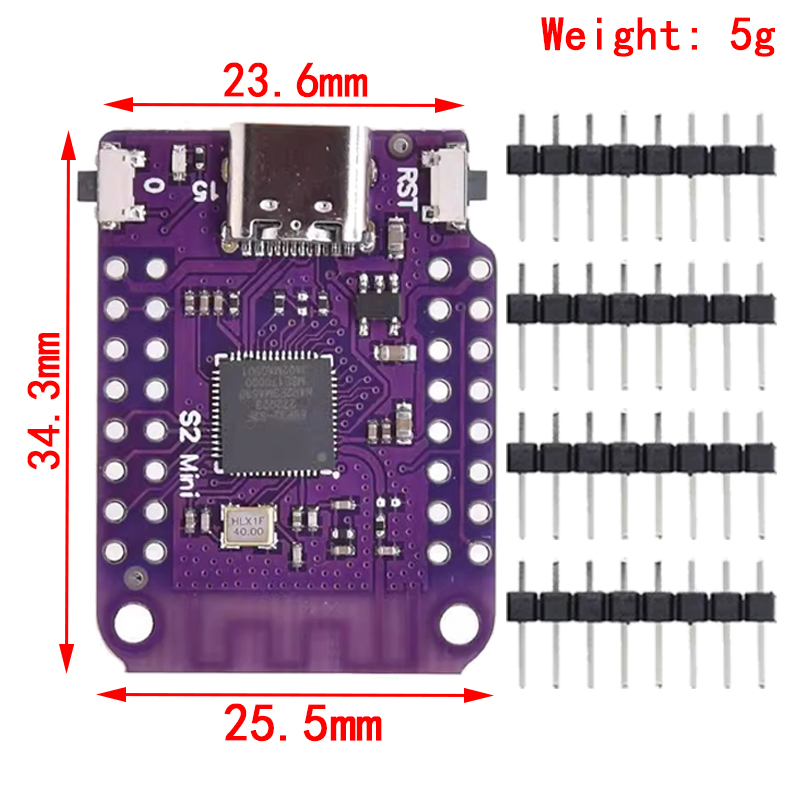 ESP32 S2 Mini V1.0.0 - LOLIN W - Esp32 S2 incelemesi ve fiyatı