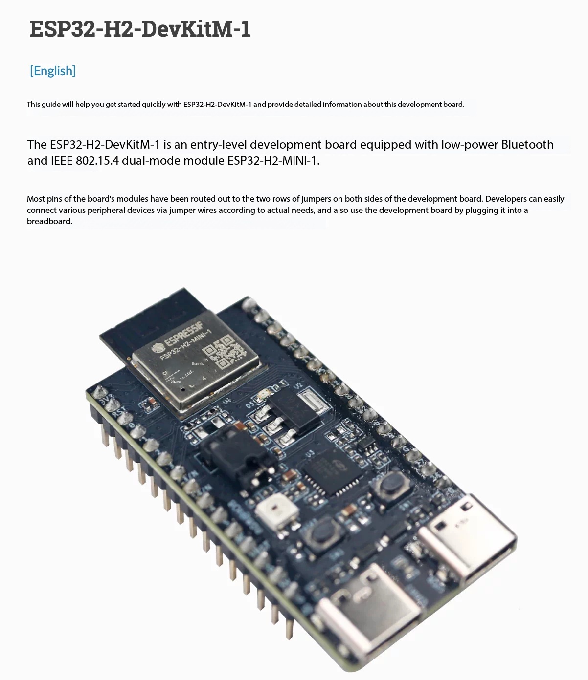 Espressif ESP32-H2-DevKitM-1 8 - Esp32 H2 incelemesi ve fiyatı