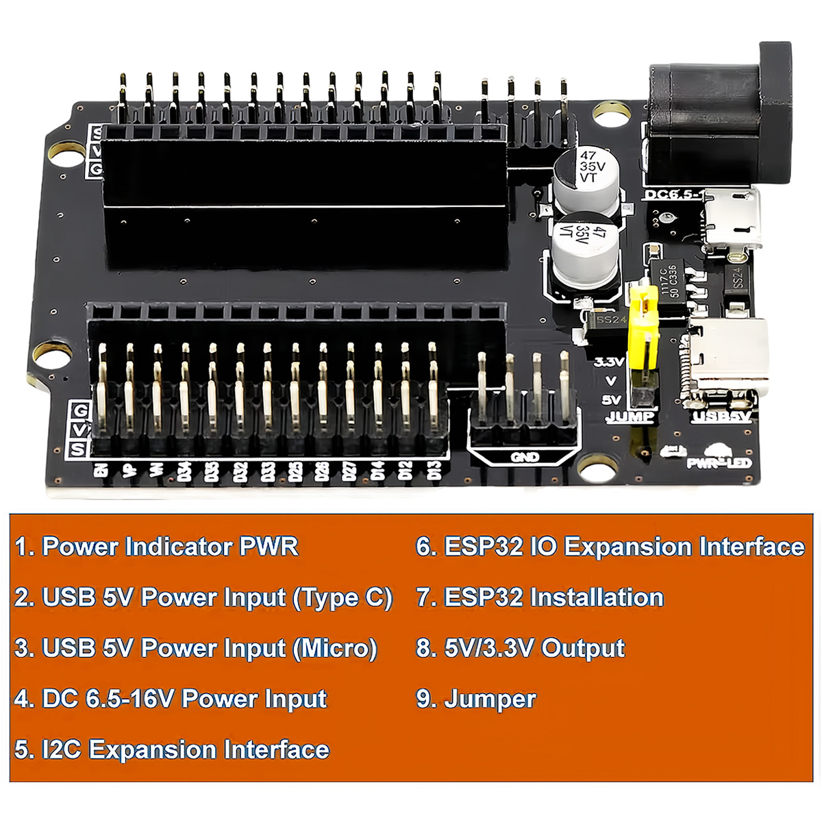ESP32-WROOM-32 Genişletme Geli - Esp32 Devkit incelemesi ve fiyatı