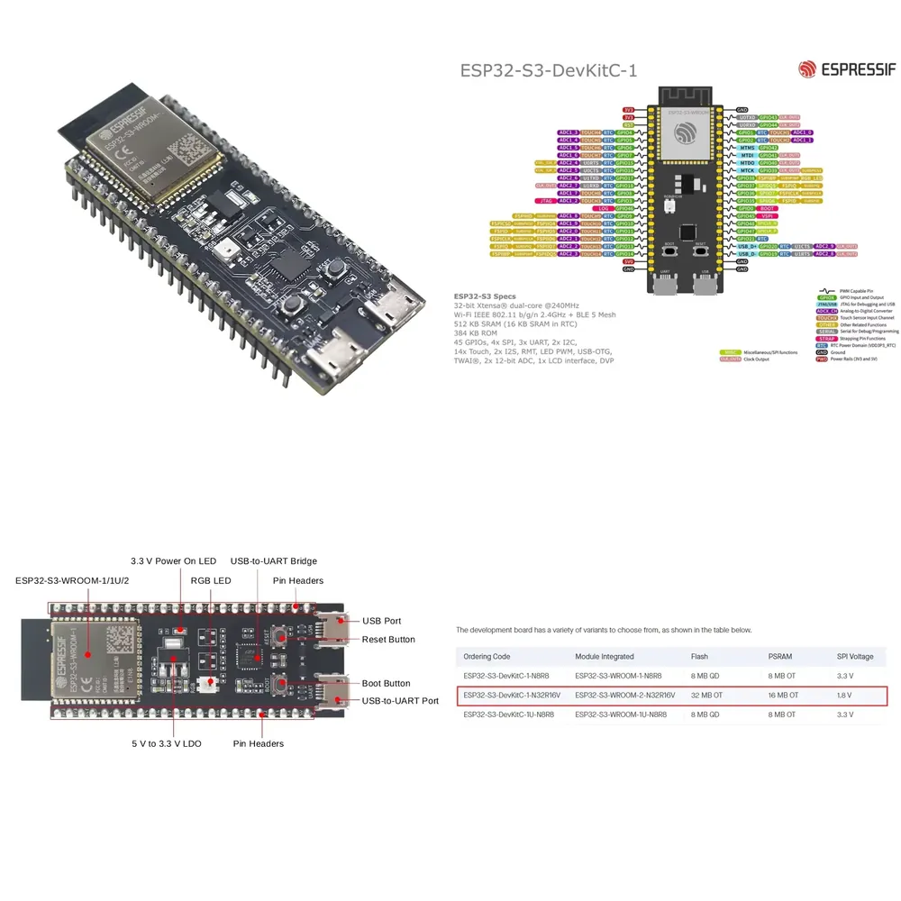 Espressif ESP32-S3-DevKitC-1 G - Esp32 S3 incelemesi ve fiyatı