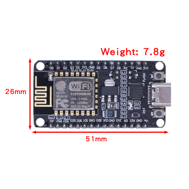Kablosuz modülü NodeMCU CP2102 - Esp8266 Nodemcu incelemesi ve fiyatı