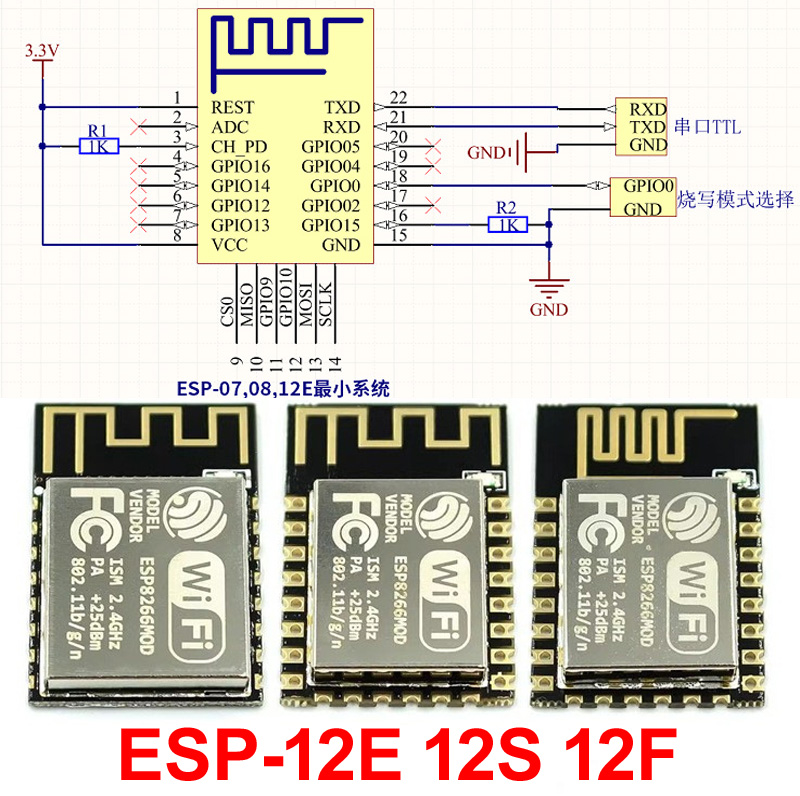 ESP32 ESP-32S ESP-12E ESP-12F  - Esp8266 incelemesi ve fiyatı