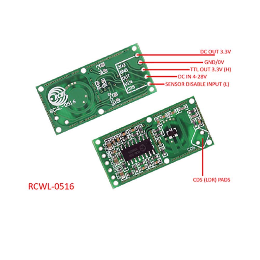5 adet RCWL-0516 hareket algıl - Esp8266 Nodemcu incelemesi ve fiyatı